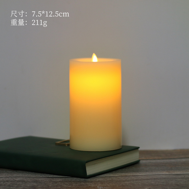平口LED仿真电子蜡烛灯浪漫婚庆道具茶蜡布置装饰摇摆节日装饰|undefined