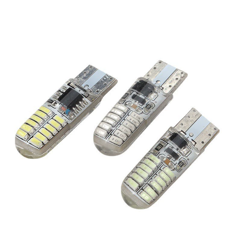 T10 3014 24SMD Лампа-шар LED светодиодный свет Silicon Silicon мигающий свет кристаллический свет двухсторонний