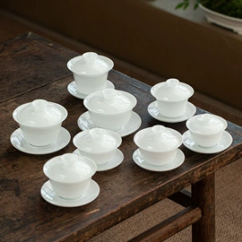 茶具套装;陶瓷工艺品;盖碗