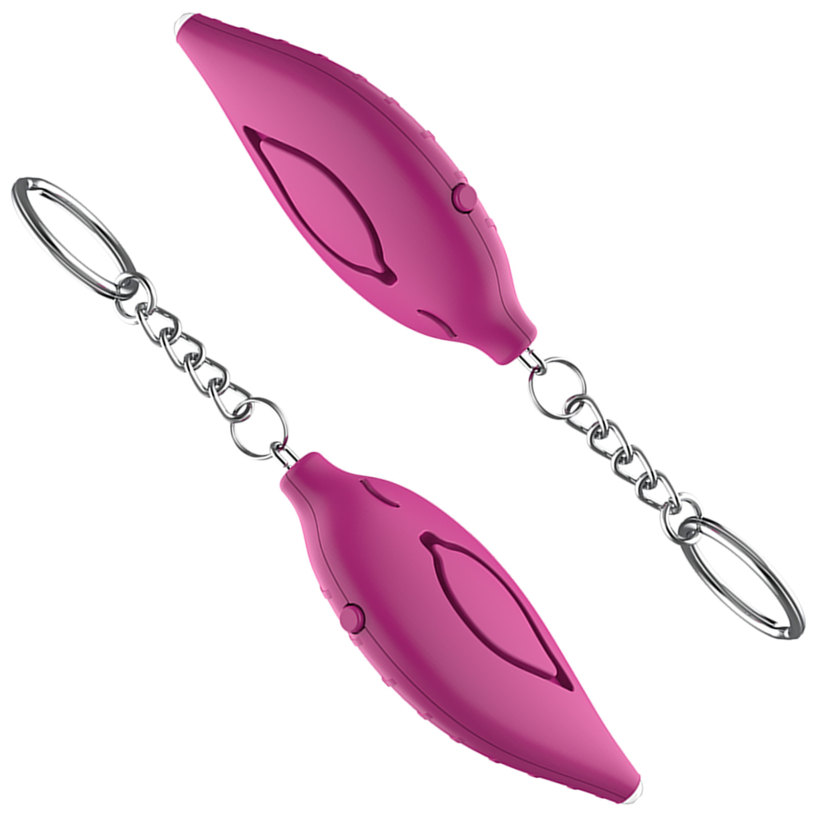 Alarma Personal Portátil con Forma de Hoja, Luz LED, 130 dB, para Mujeres