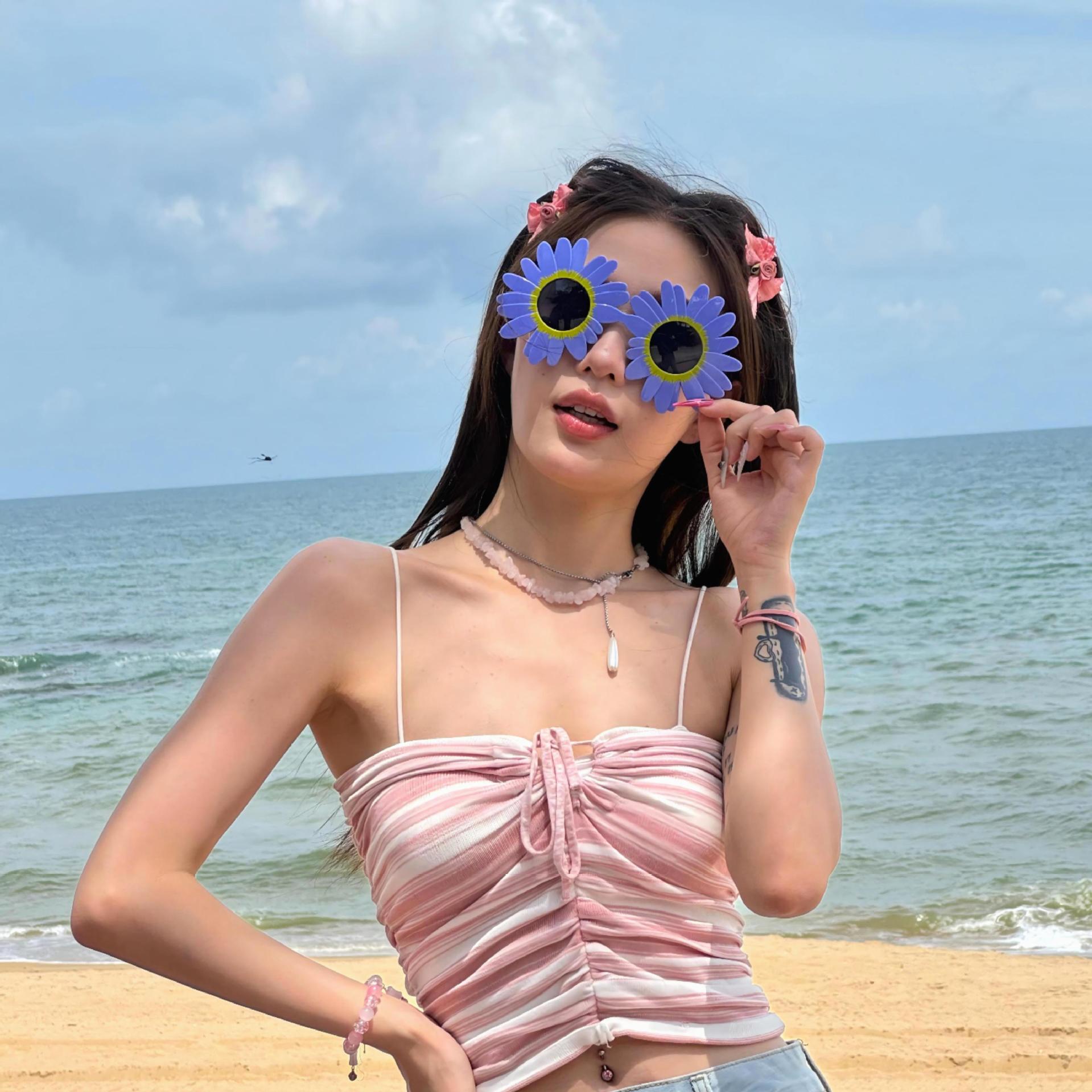 Gafas de Fiesta con Temática Hawaiana, ABS, Divertido, Decorativo, para Fiestas en la Playa y Festivales de Música