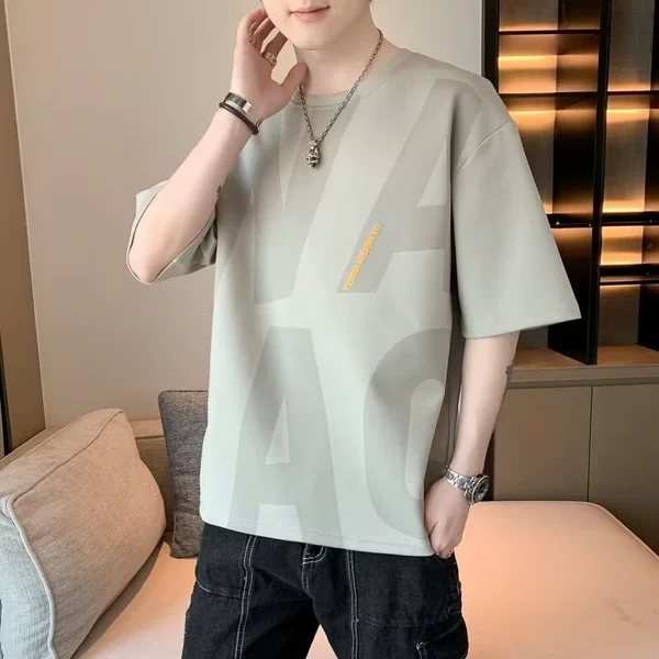 Khaki, with short sleeve