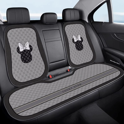 Cover for All Seasons, Simple | Seat cushion, seat cover - e0531i-grey-minnie-back-row-three-piece-set-velvet-pad-a03-code