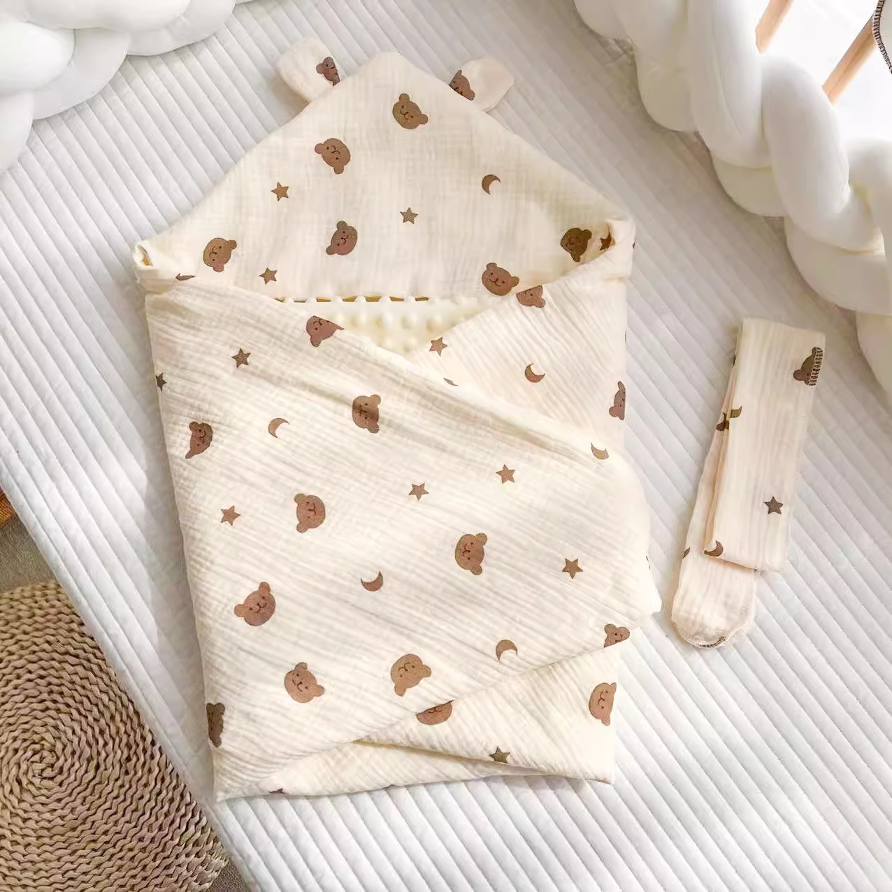 더블 레이어 별과 달 곰 핫 스타일