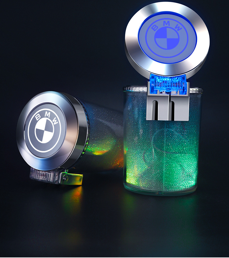 Car Ashtray Hanging Personalized Creative Internet Celebrant Car Ashtray with Lid LED Light Car Ashtray