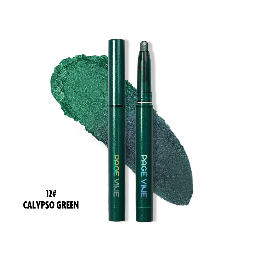 Maquillaje PAGE VINE, Iluminador en Barra, Sombra de Ojos en Barra Amazon TK Aegyo-sal, Sombra de Ojos en Lápiz de 12 Colores, Sombra de Ojos de Gran Marca