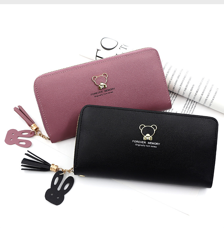 Women's Cartoon Pu Leather Tassel Zipper Wallets display picture 2