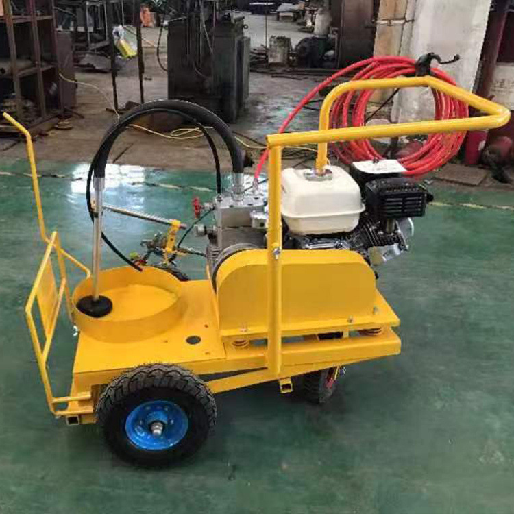 明投设备公路划线机手推式划线设备 热熔划线一体机设备