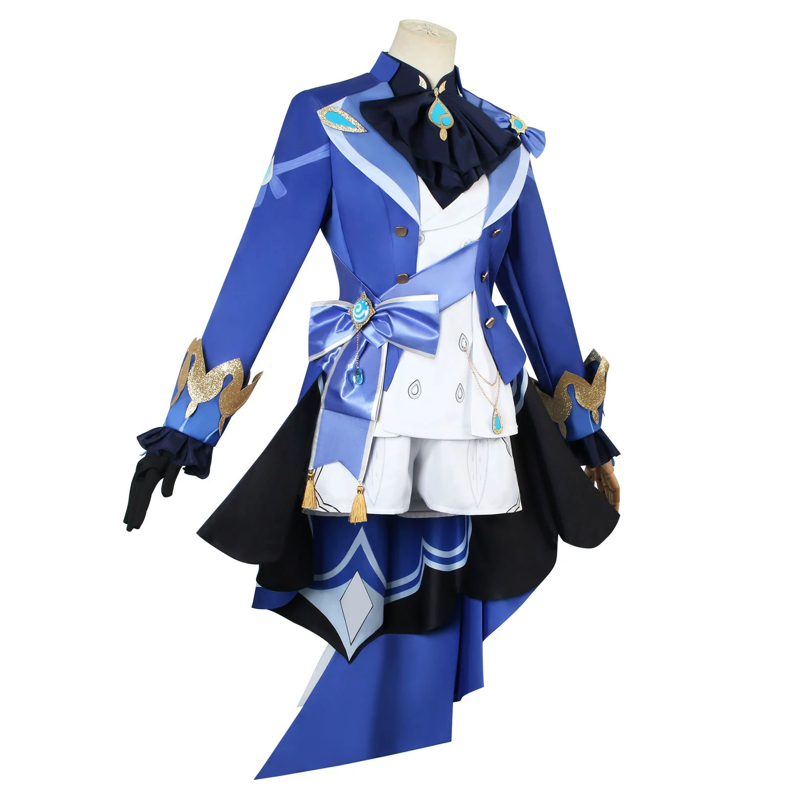 Cosplay Costume Water God Tister — Full Outfit with Wig & Accessories, One Size