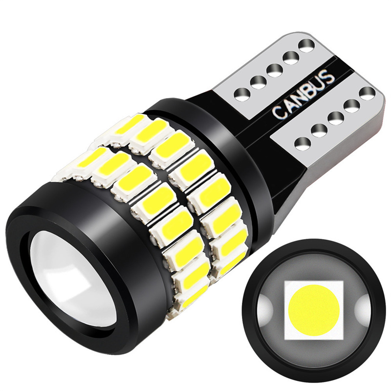ไฟส่องสว่างด้านข้างรถยนต์ T10 LED ความสว่างสูง แสงรอบทิศทาง 360° พร้อมระบบ CANBUS ไฟอ่านหนังสือแบบถอดรหัส แรงดันไฟฟ้า 12V ใช้ได้ทั่วไป