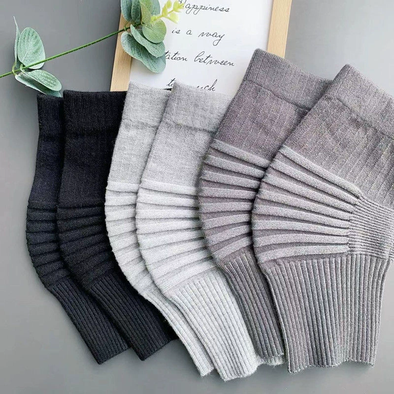 Женские наколенники, теплые и толстые, защищают коленные суставы, старые холодные ноги, нескользящие носки выше колена, корейские осенне-зимние однотонные цвета, одинаковый стиль для мужчин и женщин.