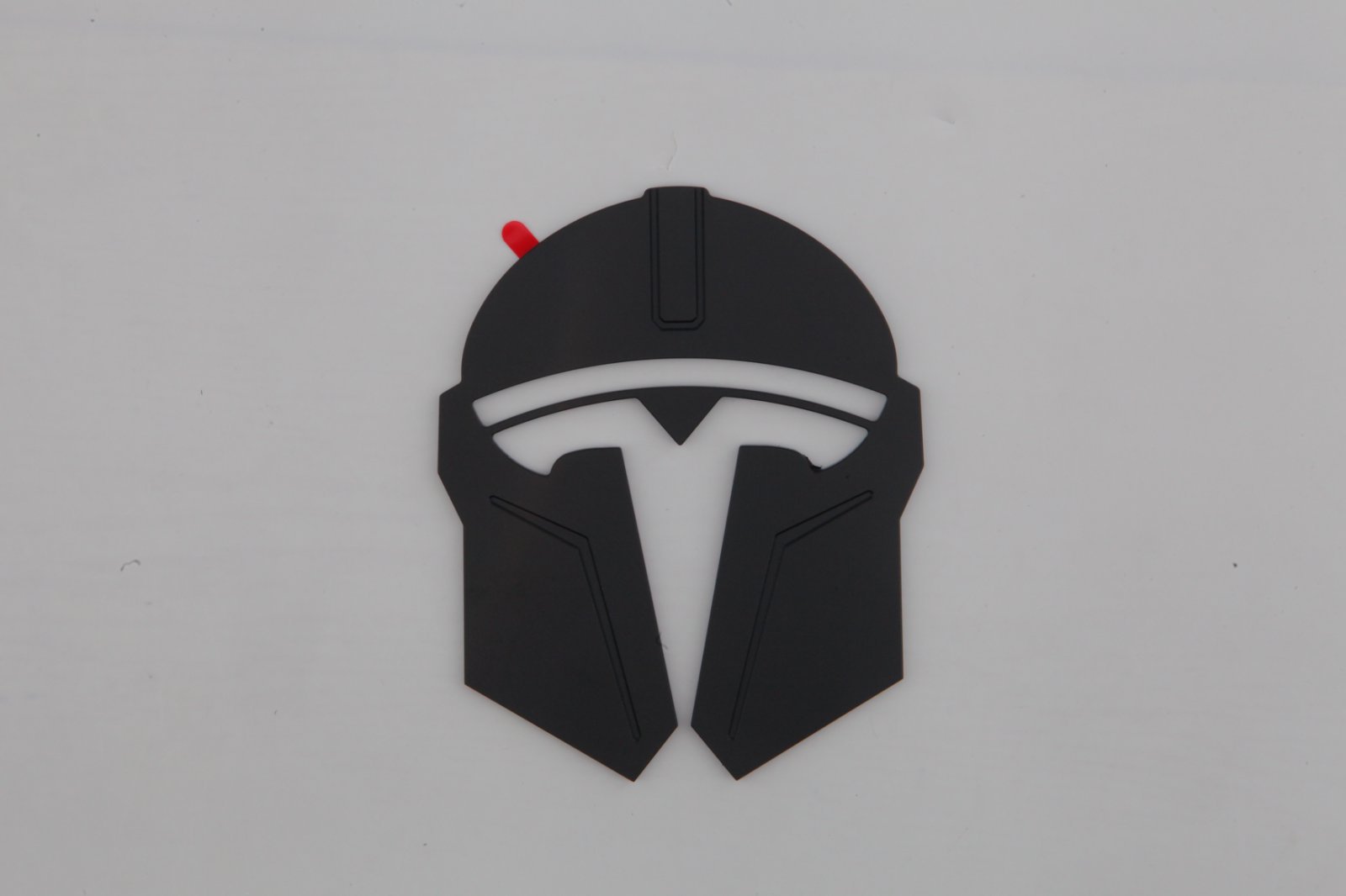 Suitable for Tesla's New Model 3/Y/Yl the Mandalorian Aluminum Alloy Metal Car Logo