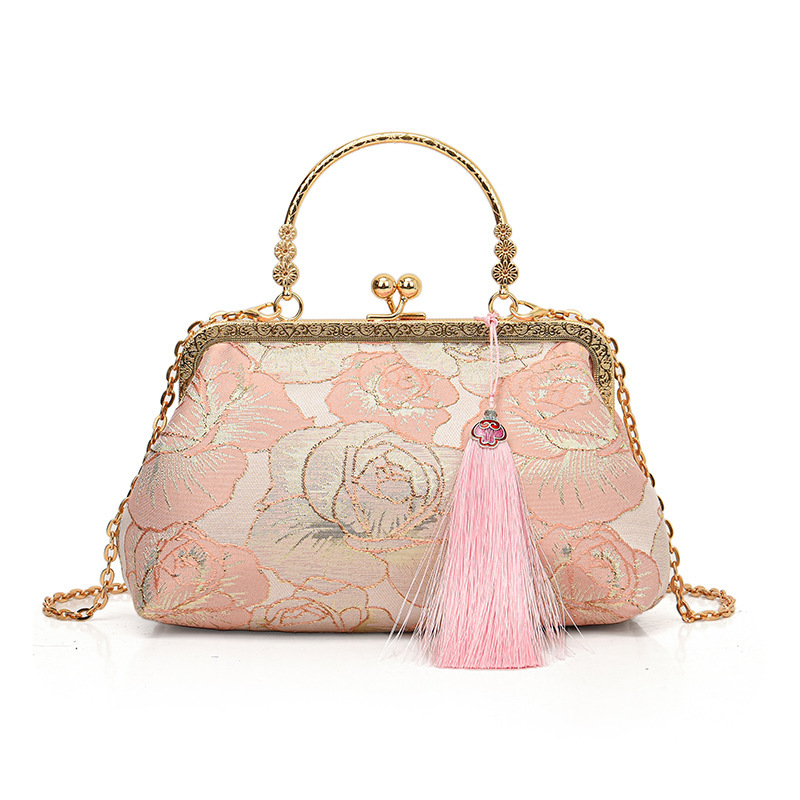 Female huai bag new jacquard fabric socialite grip package