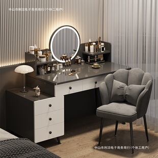 Dressing Table Solid Wood Core Makeup Table Modern Bedroom Simple 2024 New Style Cupboard Integrated Accessible Luxury High-End Master Bedroom