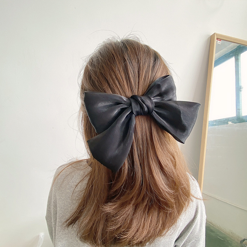 30g Weight Hair Clip Hair Accessories Type 1 Piece Quantity Holiday, Daily Occasion Bow Knot Pattern Women's Gender Sweet, Simple Style Style Women's Sweet Simple Style Bow Knot Cloth Hair Clip 4