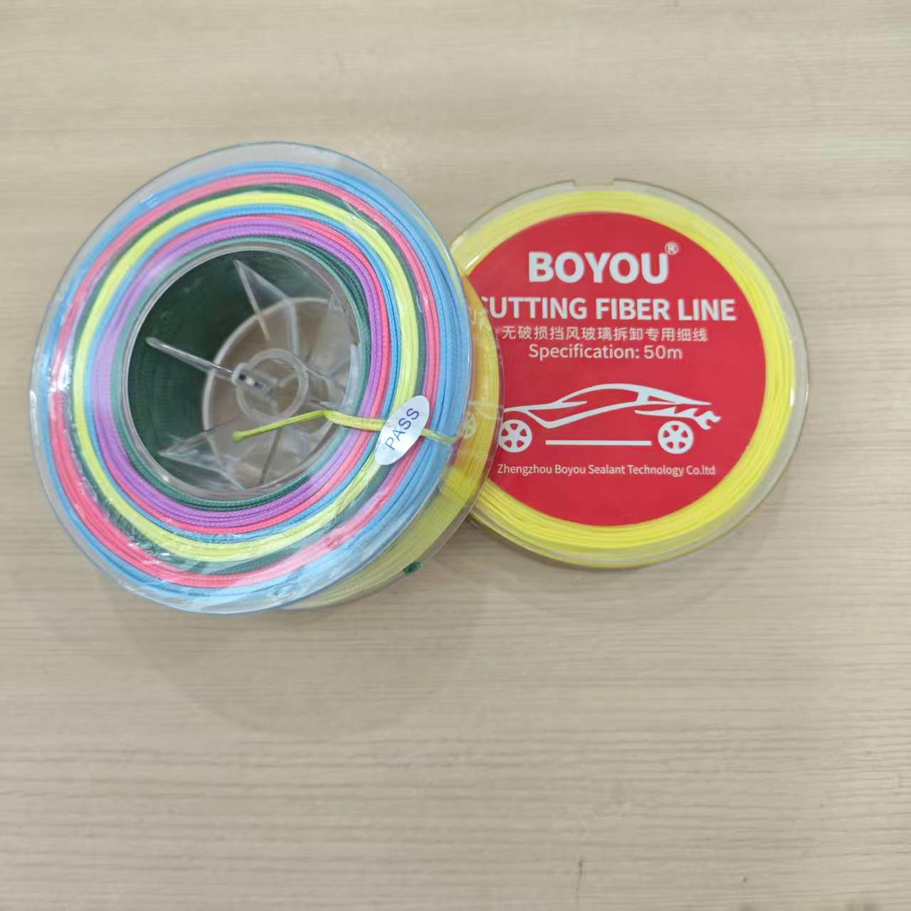 BOYOU automotive glass removal soft wire 100m original fiber heat-resistant and wear-resistant, won't damage paint