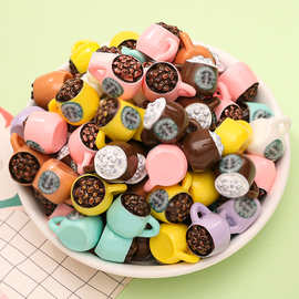 仿真星爸爸咖啡杯儿童玩具 3D立体diy树脂饰品过家娃娃机微缩摆件