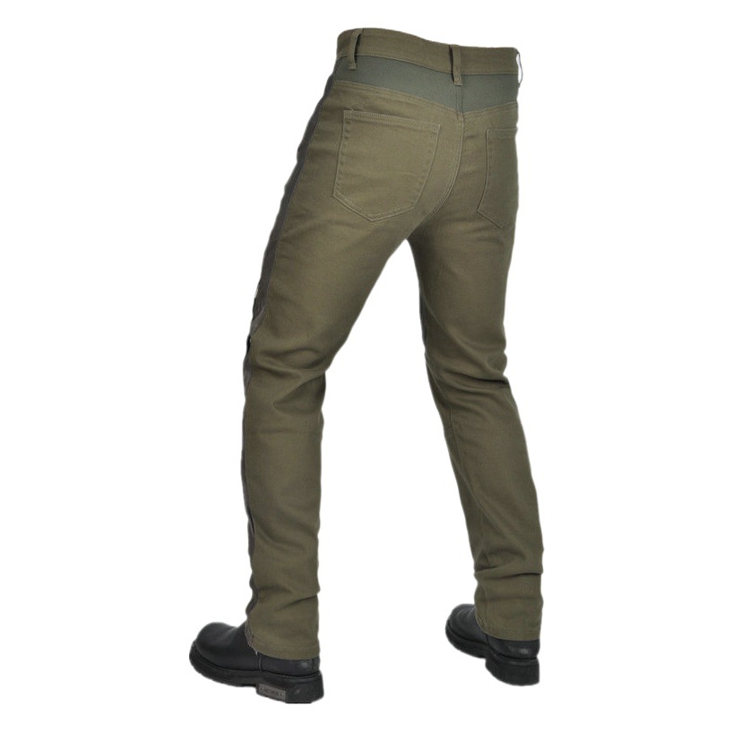 [transpirable] VOLERO jeans de motocicleta hombre verde locomotora malla pantalones de verano de ciclismo protector de silicona
