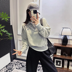 高品质RL半拉链polo衫老钱风松弛慵懒感男女同款吧半高领针织衫