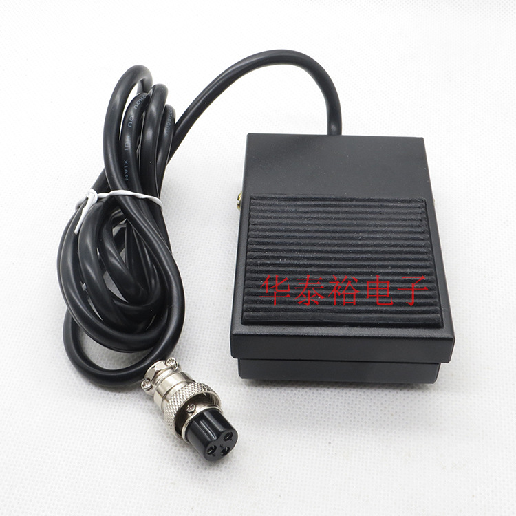 打胶机端子机点胶机铁脚踏开关耳机插头2孔3孔4孔带航空插头接头