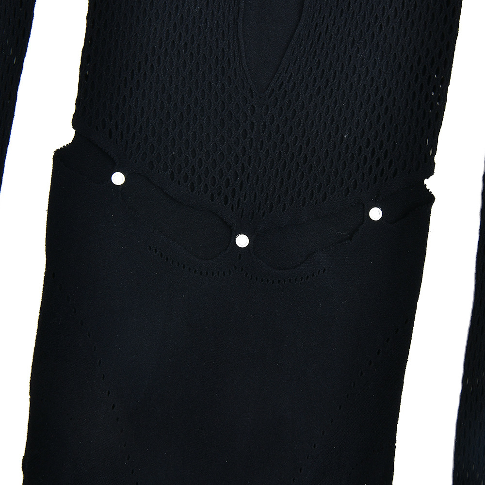 Sexy Women Tights Slim Hollow Out Cutout off Shoulder Long Sleeve Jumpsuit