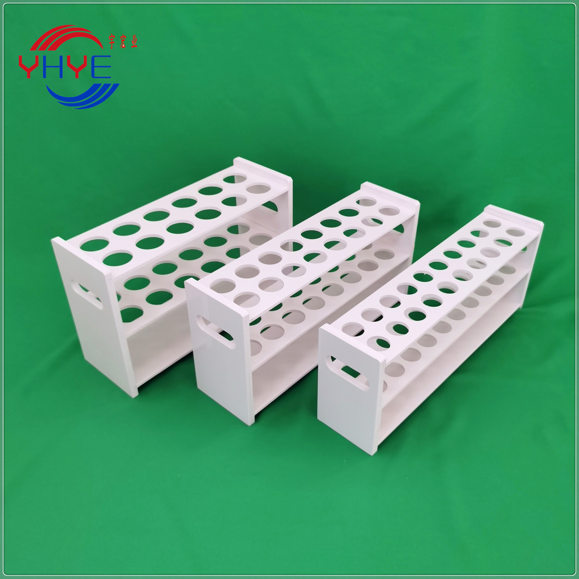 实验室PP耐酸碱比色管架10ml25ml50ml100mlPVC试管架宇宏业牌