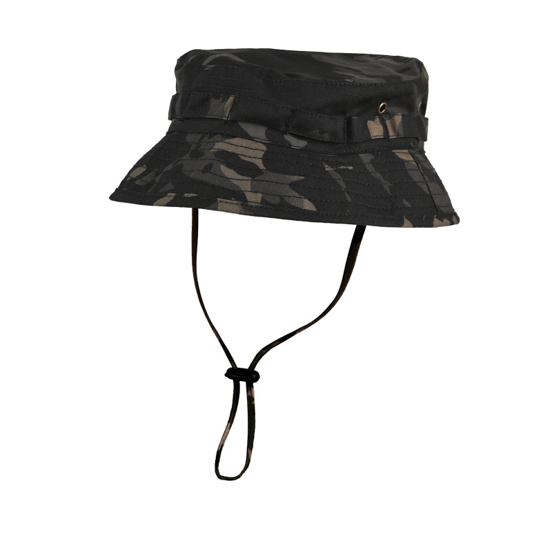 Sombrero de pescador de ala ancha transfronterizo, gorra deportiva para hombre para exteriores, sombrero de ciclismo con protección solar, sombrero de camuflaje para montañismo.