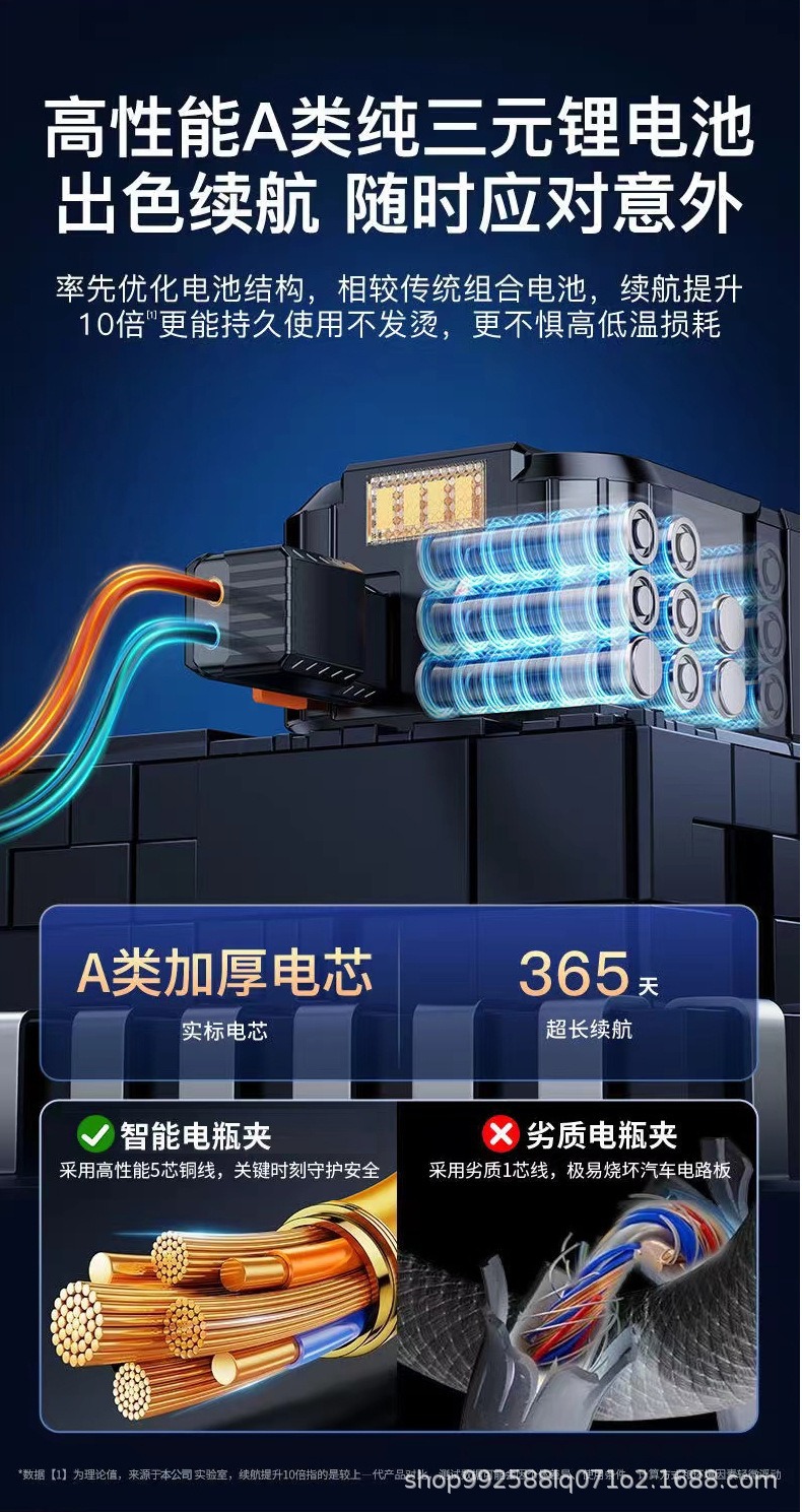 Cross-Border Car Emergency Jump Starter and Air Pump Combo, Emergency Battery Booster, Powerful Jump Starter Device