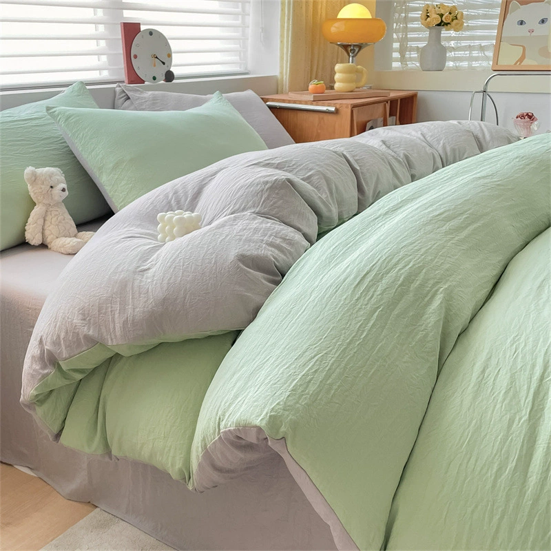 Постельный комплект — Spring bed linen, 3‑ или 4‑компонентный, ткань с мягкой кожей, различные размеры