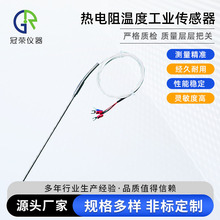 厂家批发PT100PT1000铠装铂一体化热电阻温度WZPK-191工业传感器