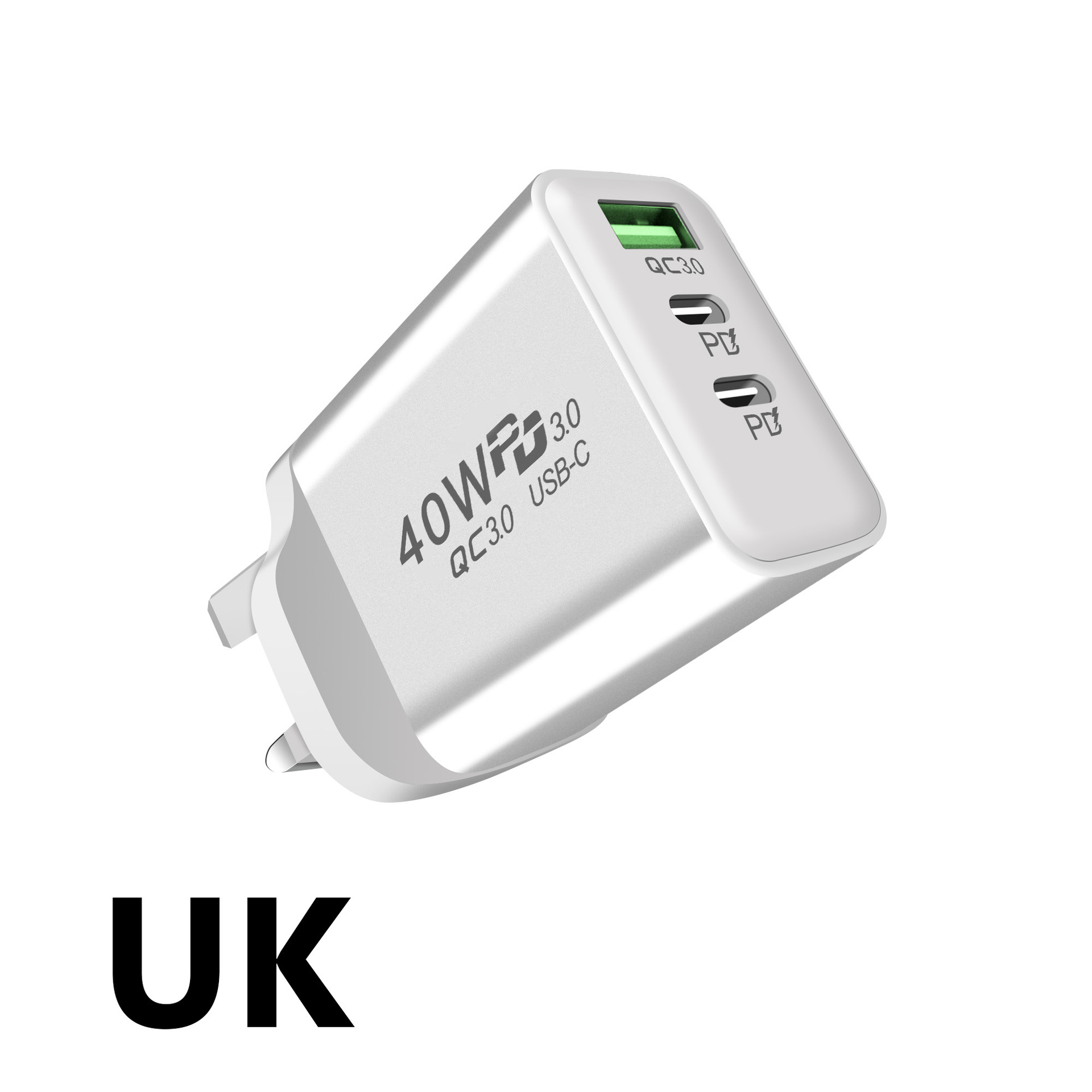 El modelo privado dual 2.4A del PD + 1USB para Apple/el cargador TYPE-C 12W del teléfono móvil de Android ayuna cargador de viaje de la carga