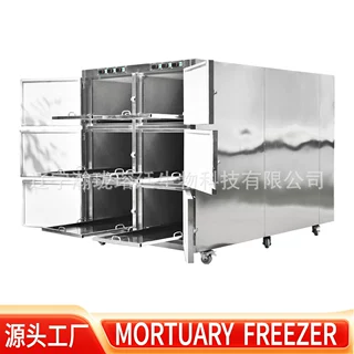 太平间6具遗体冷冻柜Mortuary Freezer殡仪馆六人位尸体冷藏箱