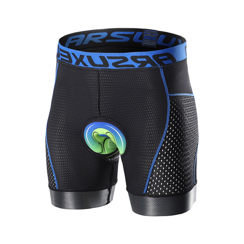 Cycling pants outdoor cycling sports breathable quick-drying mesh stitching high elastic sponge pad cycling underwear for men U06