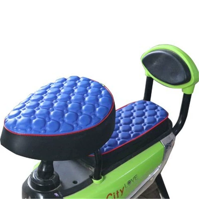 Seat cushion, seat cover | Seat Cushion Cover - leather-navy-blue-round-head-rear-seat
