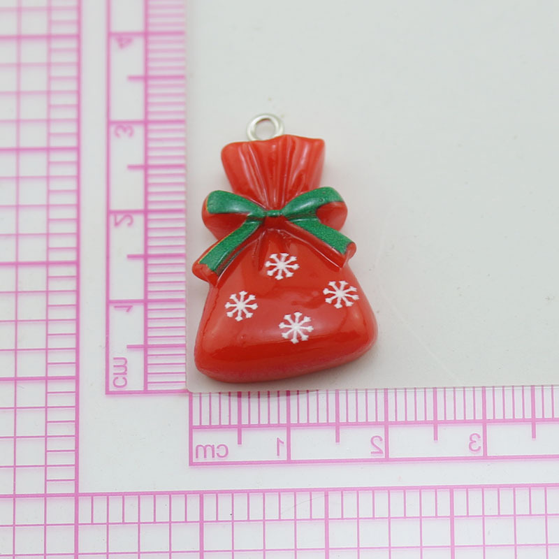 Accesorios de la joyería de bricolaje 2024 nueva resina árbol de Navidad Santa Claus muñeco de nieve SERIE DE Navidad colgante