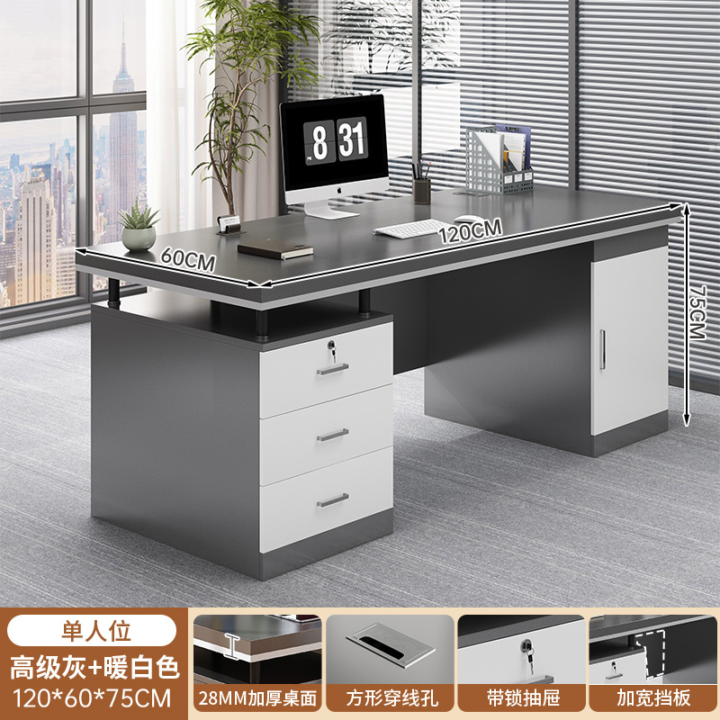 Engrosar 28 mesas grises avanzadas 120 * 60 cm