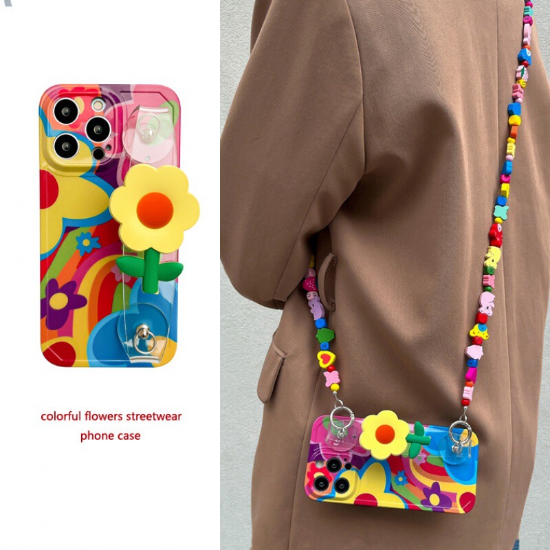 Little Yellow Flower Wristband Suitable for iPhone 17 Pro, Apple 13 Phone Case, Crossbody Heart Chain, New Model 14, 15 for Women Little Yellow Flower Wristband Suitable for iPhone 17 Pro, Apple 13 Phone Case, Crossbody Heart Chain, New Model 14, 15 for Women