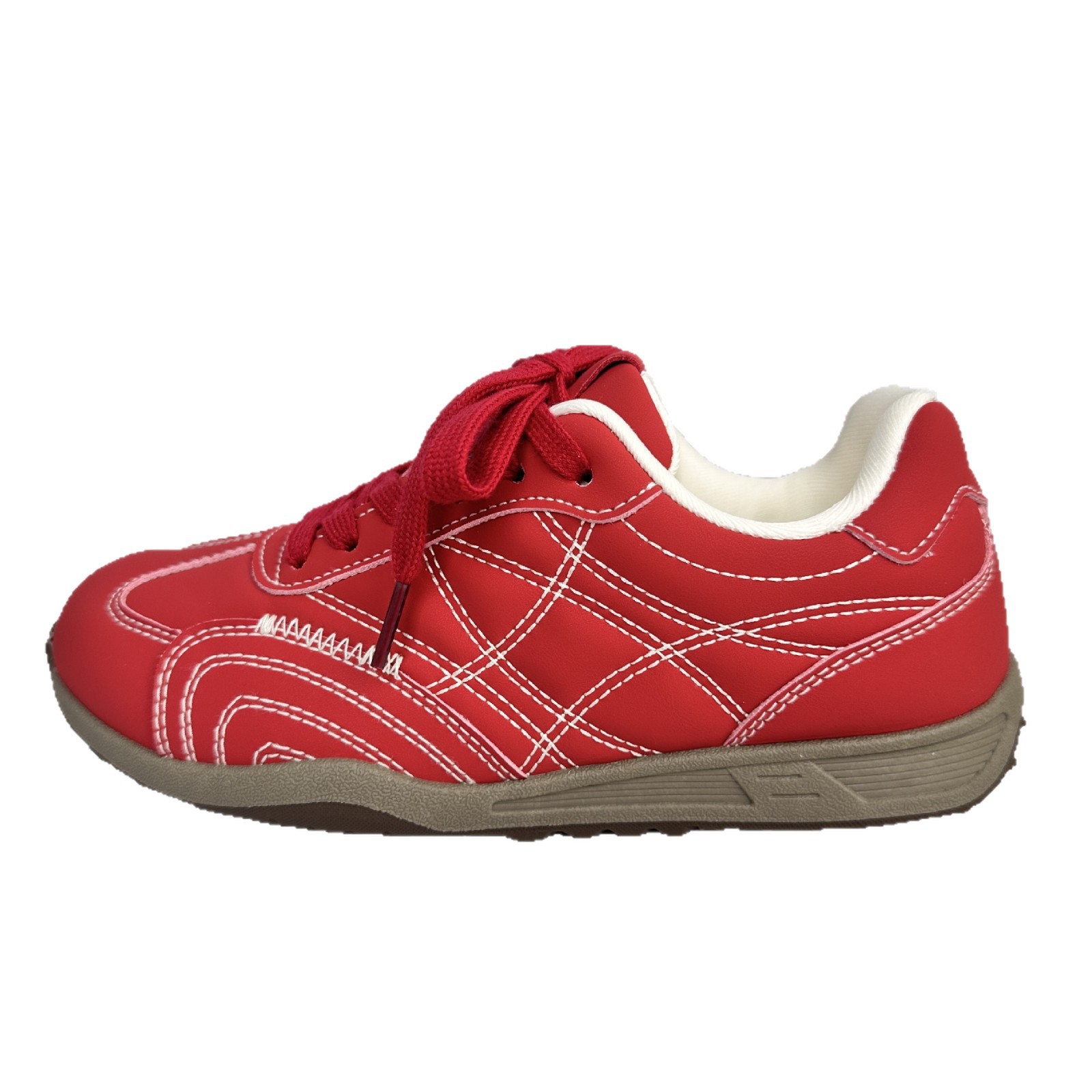 Yuanbo coreano retro zapatos de entrenamiento de mujeres 2025 nuevos zapatos de skate de otoño con suela gruesa zapatos blancos pequeños zapatos casuales