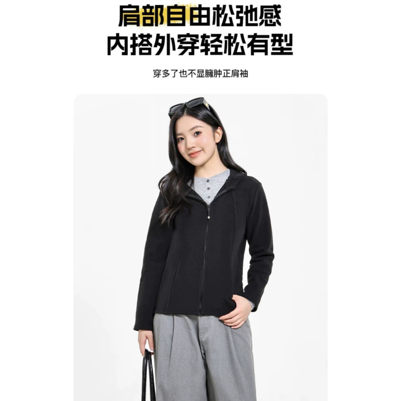 New windproof jacket for autumn and winter, hooded warm yoga coat, slim-fit casual running sports hoodie New windproof jacket for autumn and winter, hooded warm yoga coat, slim-fit casual running sports hoodie