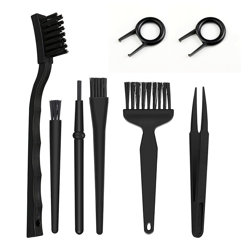 8 PCs Anti-static Brush Set Computer Cleaning Brush Sweeping Dust Button Puller Keyboard Key Puller Tweezers 8 PCs Anti-static Brush Set Computer Cleaning Brush Sweeping Dust Button Puller Keyboard Key Puller Tweezers
