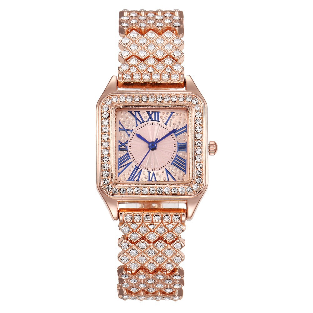 kuum müük mood Roman Wenzhong Diamond square naiste käekell naiste käekell kvartskell_voghion.com