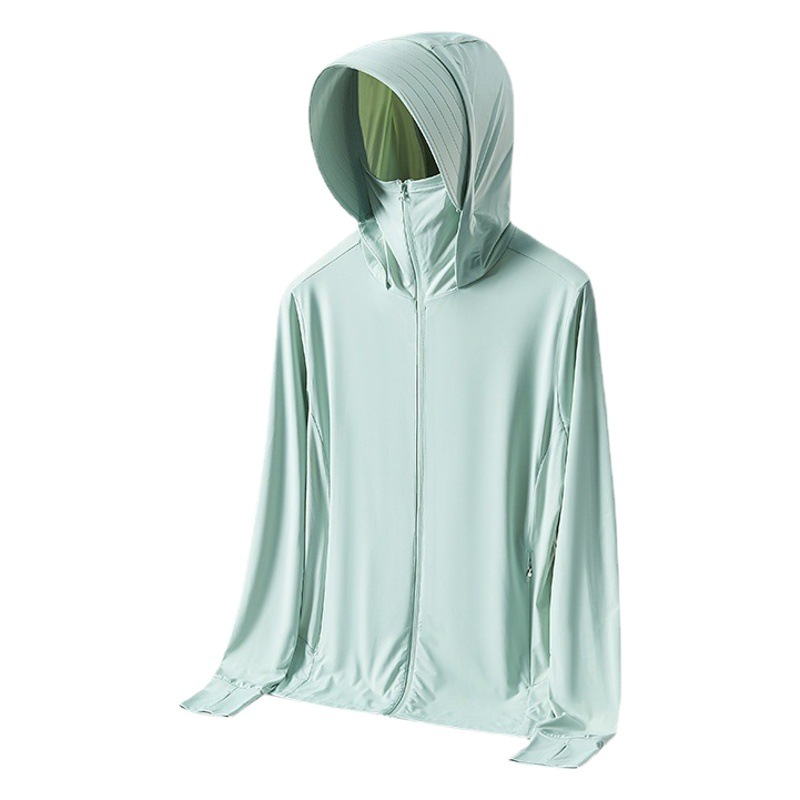 Original Yarn Internet Celebrity Big Brand Flat Replacement Detachable Brim Ice Silk Breathable Anti-Uv Women's Summer Outwear Sun Protection Clothing for Men