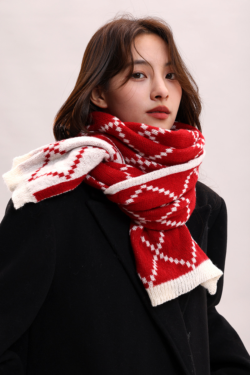 Paar-Stil für Frauen im Winter, verdickte koreanische Version, warm und luxuriös, Geburtstagsgeschenkschal für Männer_voghion.com