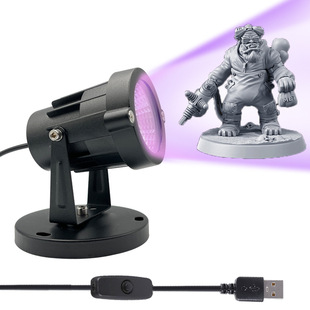 USB purple light SLA/DLP/LCD 3D printing UV photosensitive resin curing lamp 405nm body painted fluorescent lamp