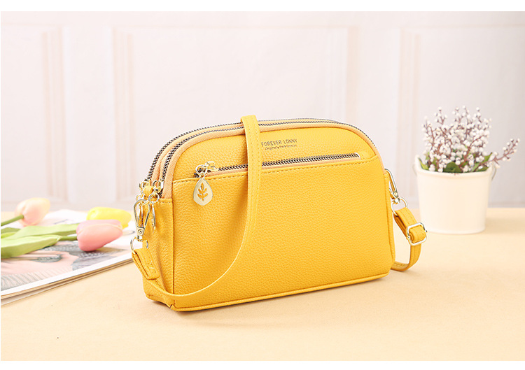 Ladies Shoulder Bag New Versatile Fashion Simple Messenger Bag Mini Phone Bag_voghion.com