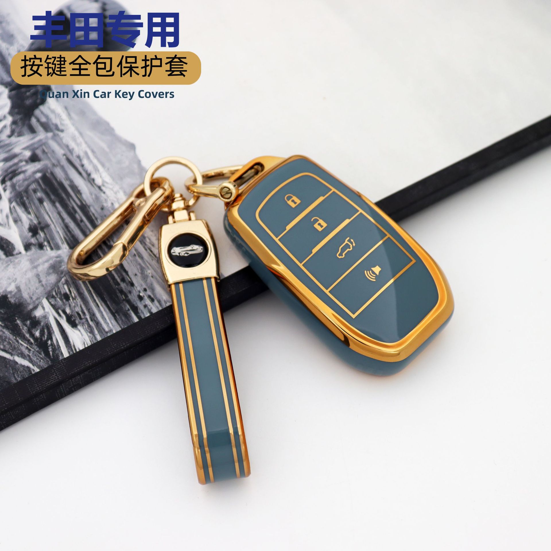 4 키 할머니 그레이 + [프놈펜 싱글 쉘] + 하이 퀄리티 TPU 끈 할머니 그레이-[프놈펜 골드 버클]