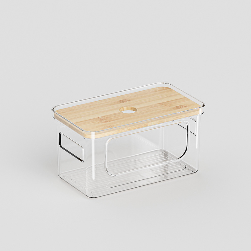 뚜껑이 있는 투명한 소형 사이즈