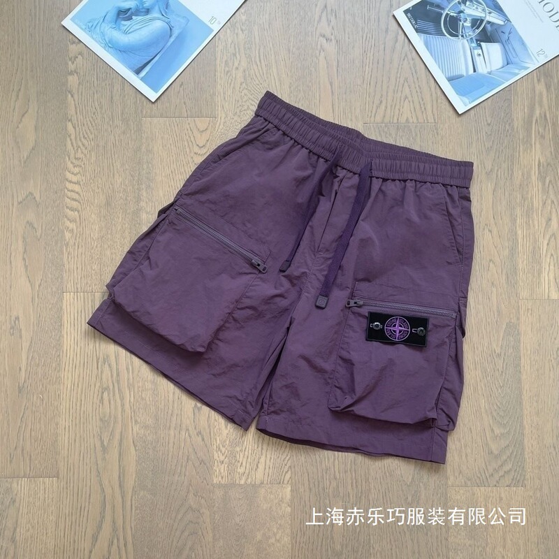 Summer Trendy Men's New Style Beach Shorts for Outdoor Wear, Casual Thin Outdoor Sports Workwear Style Shorts in Black and Purple Wholesale Summer Trendy Men's New Style Beach Shorts for Outdoor Wear, Casual Thin Outdoor Sports Workwear Style Shorts in Black and Purple Wholesale