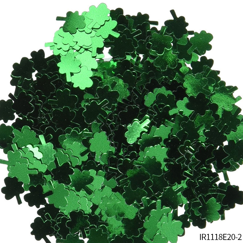 Día de San Patricio irlandés decoración trébol moneda color sólido día irlandés juguete moneda