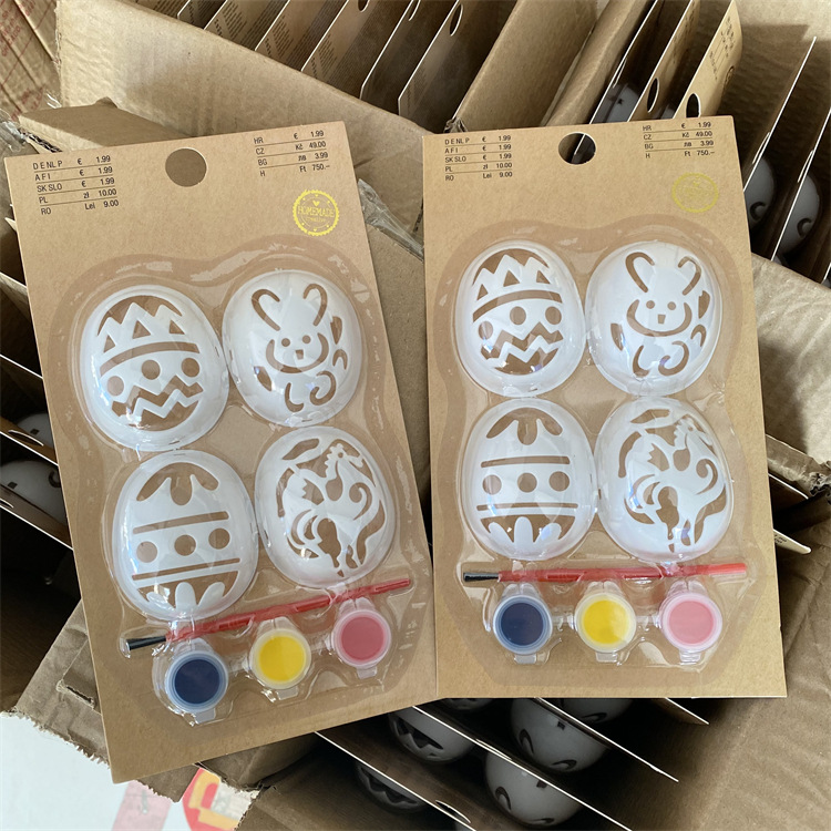 鸡蛋涂色模具 卡通模型彩蛋装饰用品